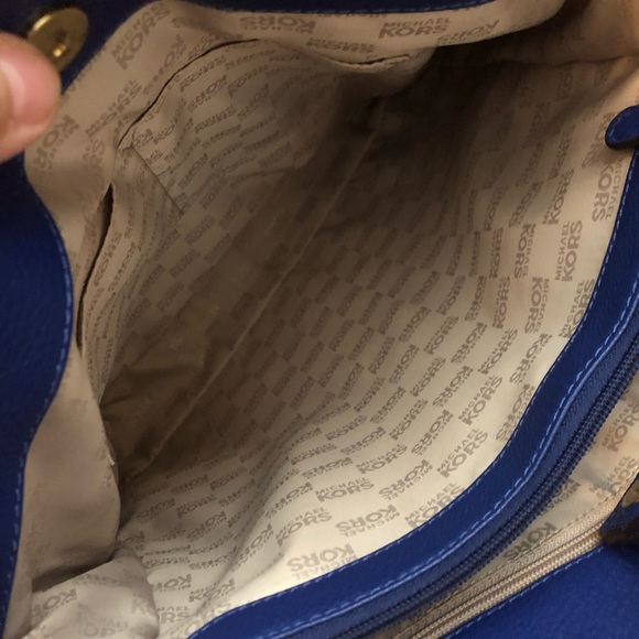 Michael Kors Hamilton Bag Royal Blue - Picture 13 of 14